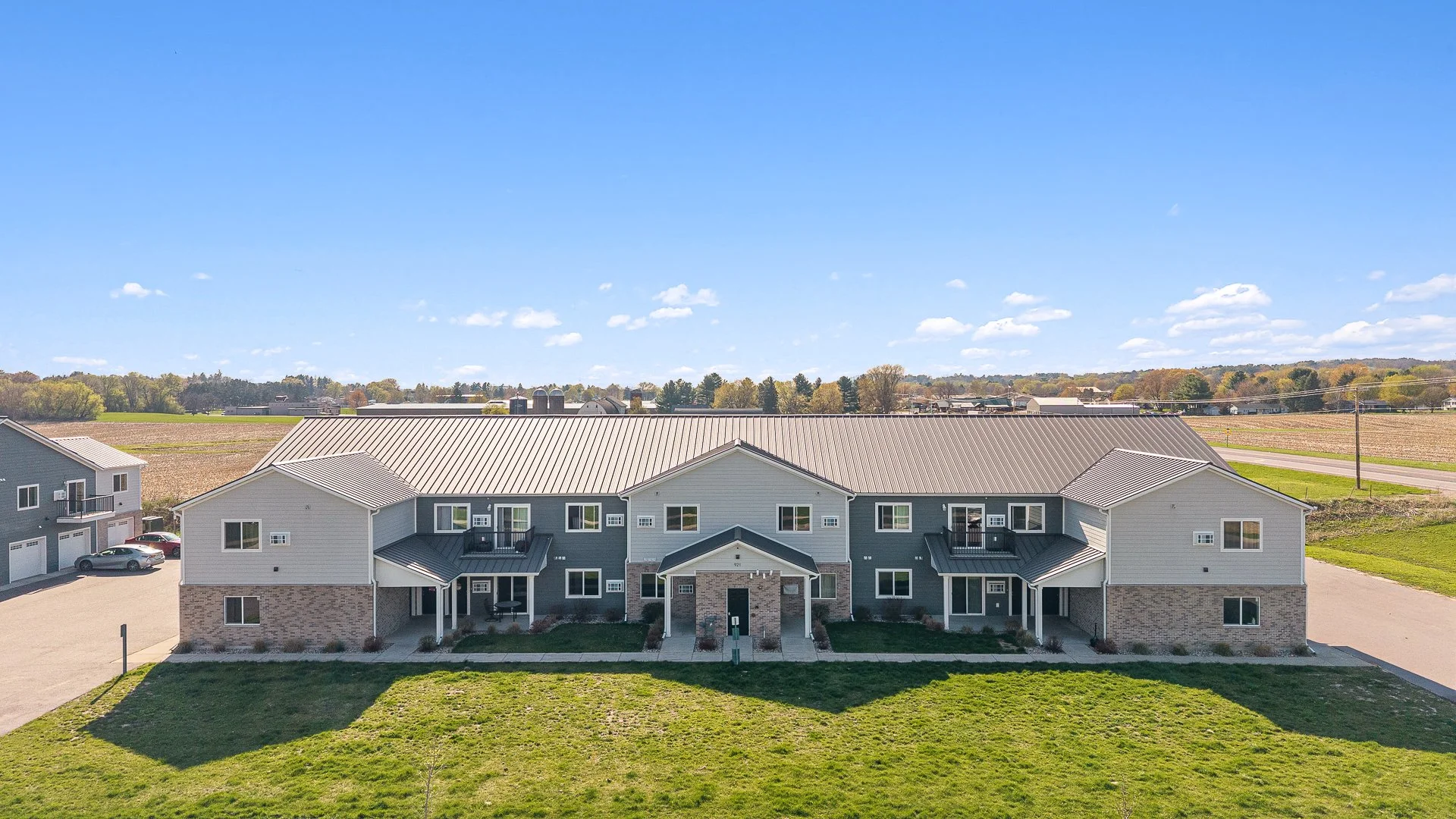Greenfield Estates — front view of building