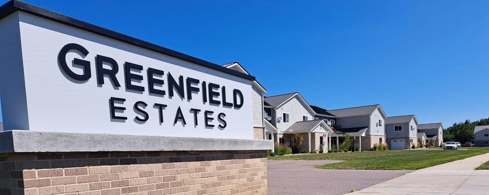 Greenfield Estates entrance sign