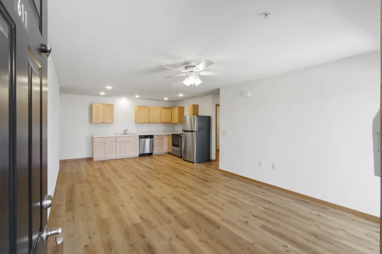 Greenfield Estates 2 bedroom lower — open kitchen and living area