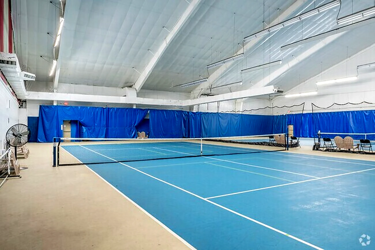 Indoor tennis court available to Lake Point Commons residents